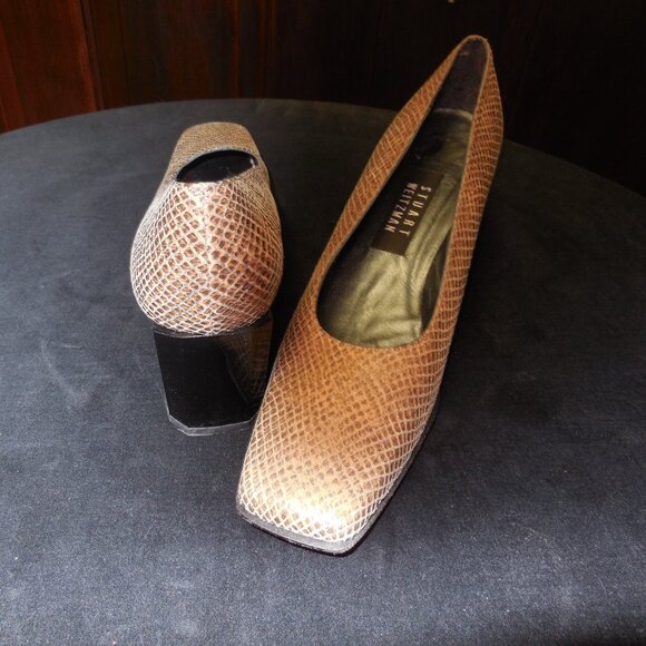 Stuart Weitzman Heels Animal Skin Size 8.5 AA - Picture 1 of 3